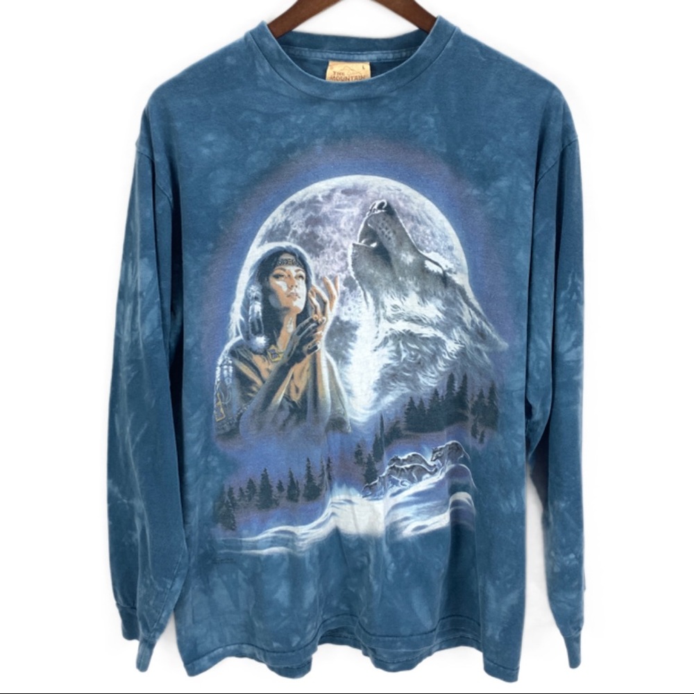 The Mountain Native American Long Sleeve T Shirt